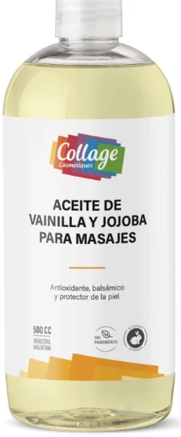 COLLAGE ACEITE P/MASAJES VAINILLA JOJOBA 500CC