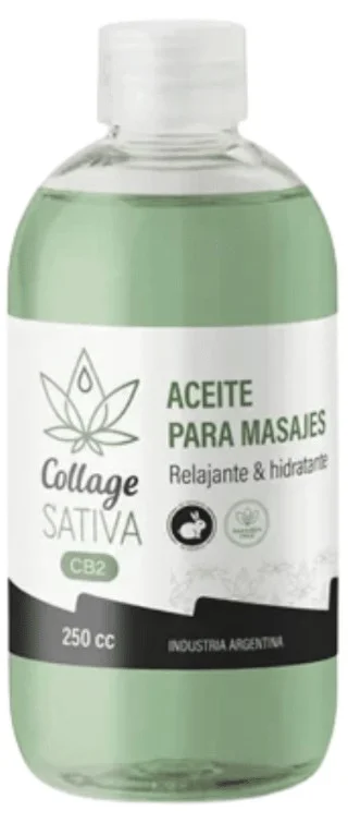 COLLAGE ACEITE MASAJES SATIVA 250CC