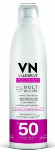 VILLENEUVE PROTECTOR SOLAR F50 AEROSOL 250ML
