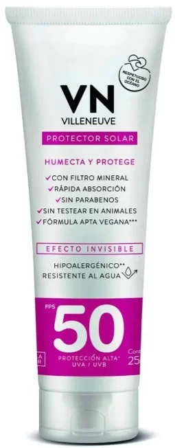 VILLENEUVE PROTECTOR SOLAR POMO  FPS 50 X 250 GR