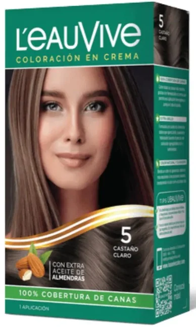 LEAUVIVE COLORACION  N° 5 CASTAÑO CLARO