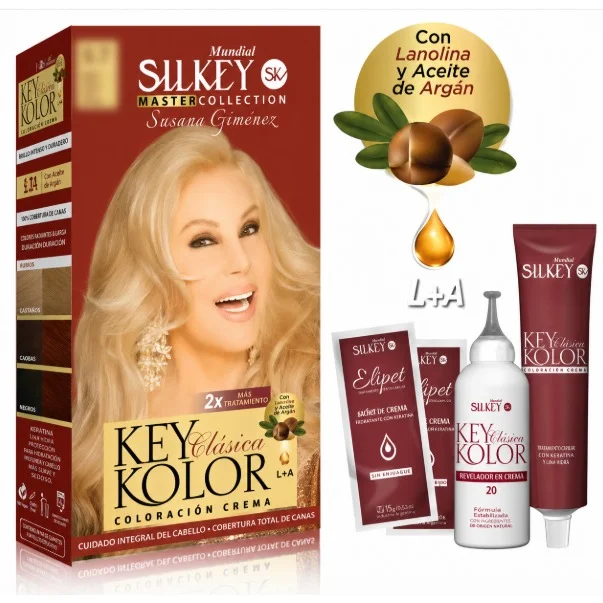 SILKEY COLORACION KIT Nº 10.31 RUBIO EXTRA CLARO BEIGE DORADO