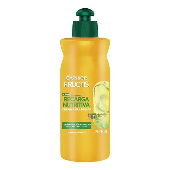 FRUCTIS CREMA DE PEINAR RECARGA NUTRITIVA X 250 ML