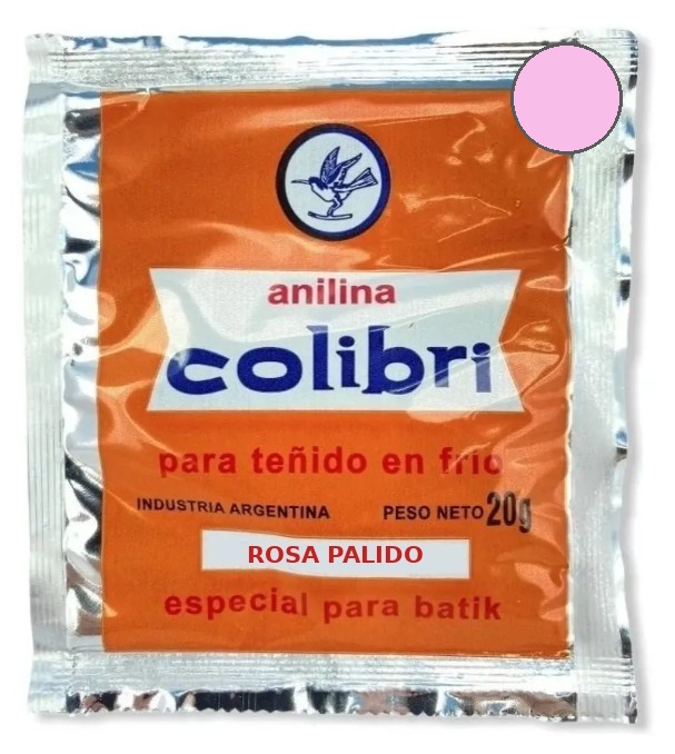 COLIBRI ANILINA P/ALG ROSA PALIDO X 20G