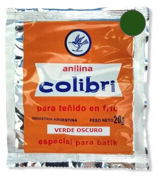 COLIBRI ANILINA P/ALG VERDE OSCURO X 20G