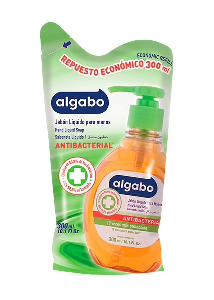 ALGABO JABON LIQ ANTIBACT D/P X 300ML