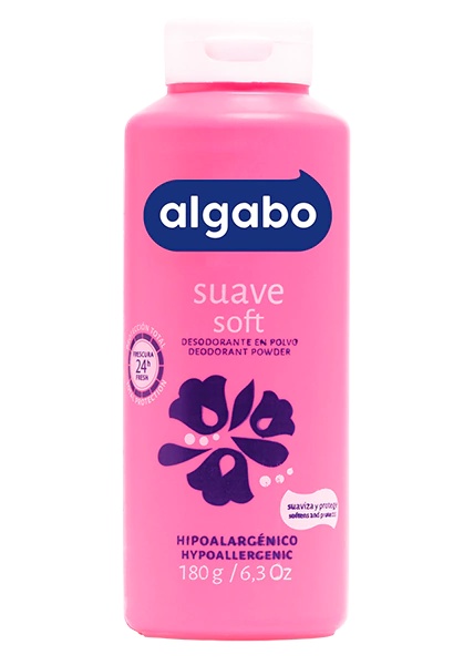 ALGABO TALCO DESODORANTE SAUVE SOFT X 180GR (ROSA)