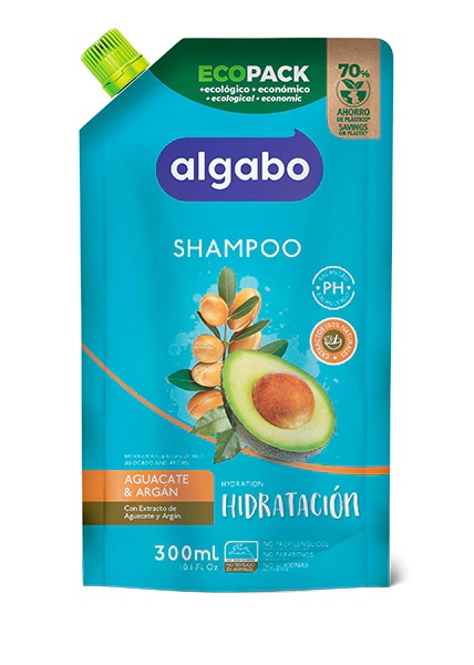 ALGABO SH AGUACATE ARGAN D/P X300ML (HIDRATACION)
