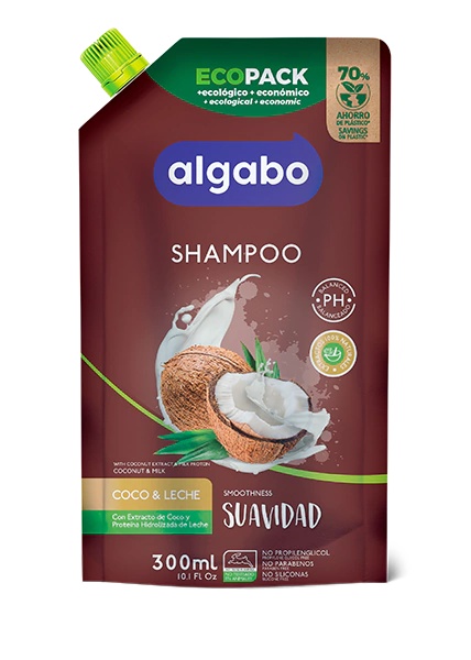 ALGABO SH COCO LECHE D/P X300ML (SUAVIDAD)